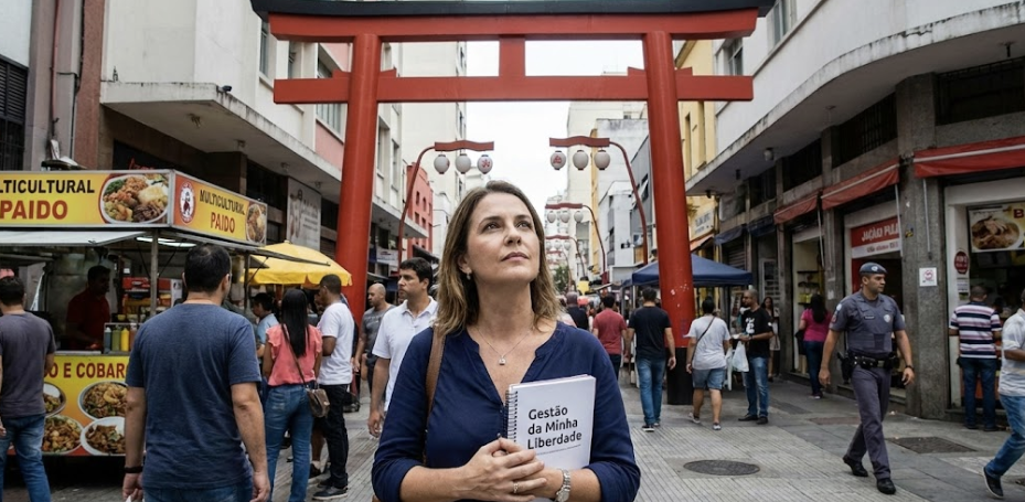 Equipe discutindo gestão na Liberdade